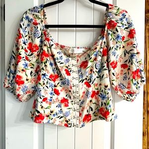 Astr the Label Floral Bustier top